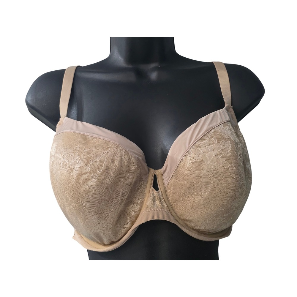 Soma Lightest Lift Modern Coverage Underwire Lace Bra Tan Nude 42DD